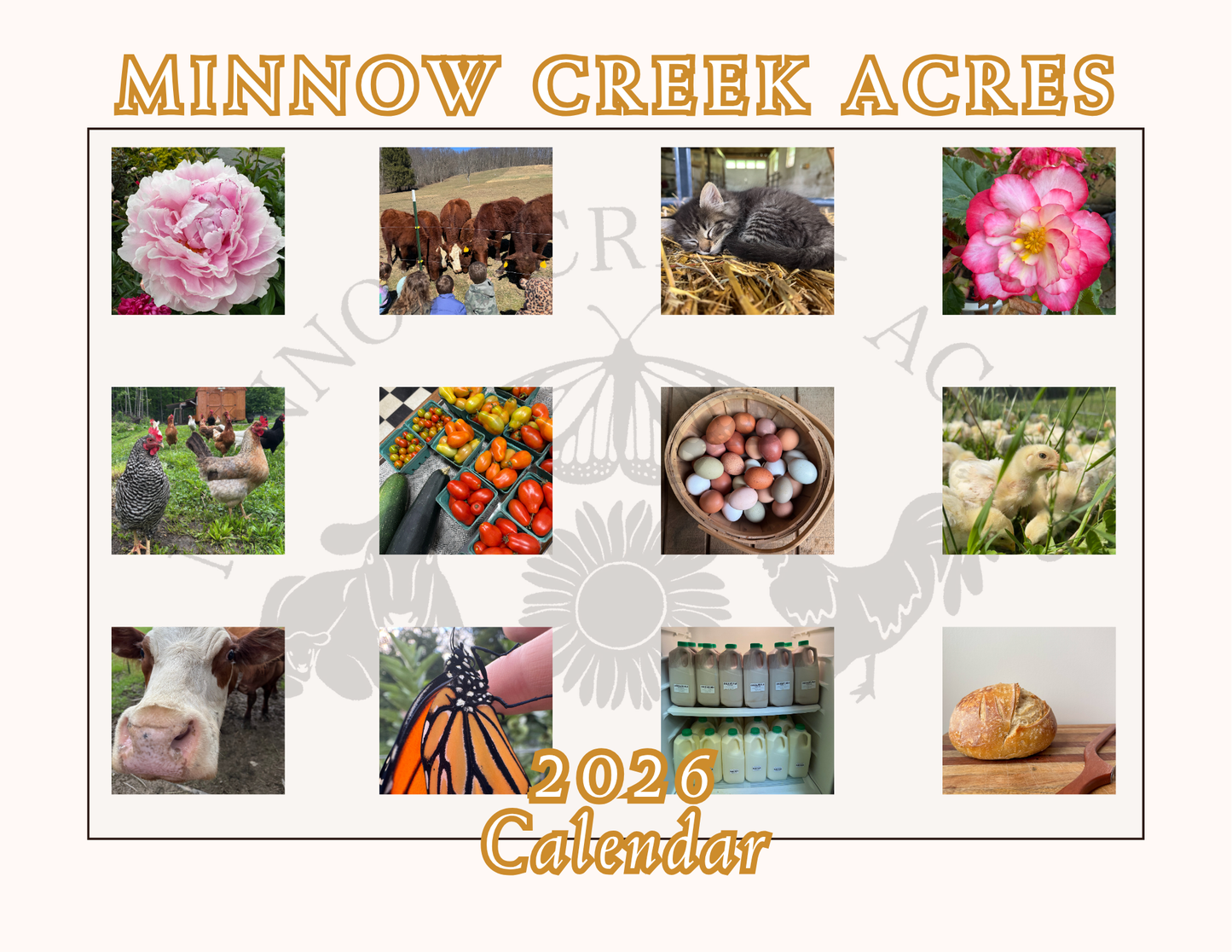 Minnow Creek Acres 2026 Calendar