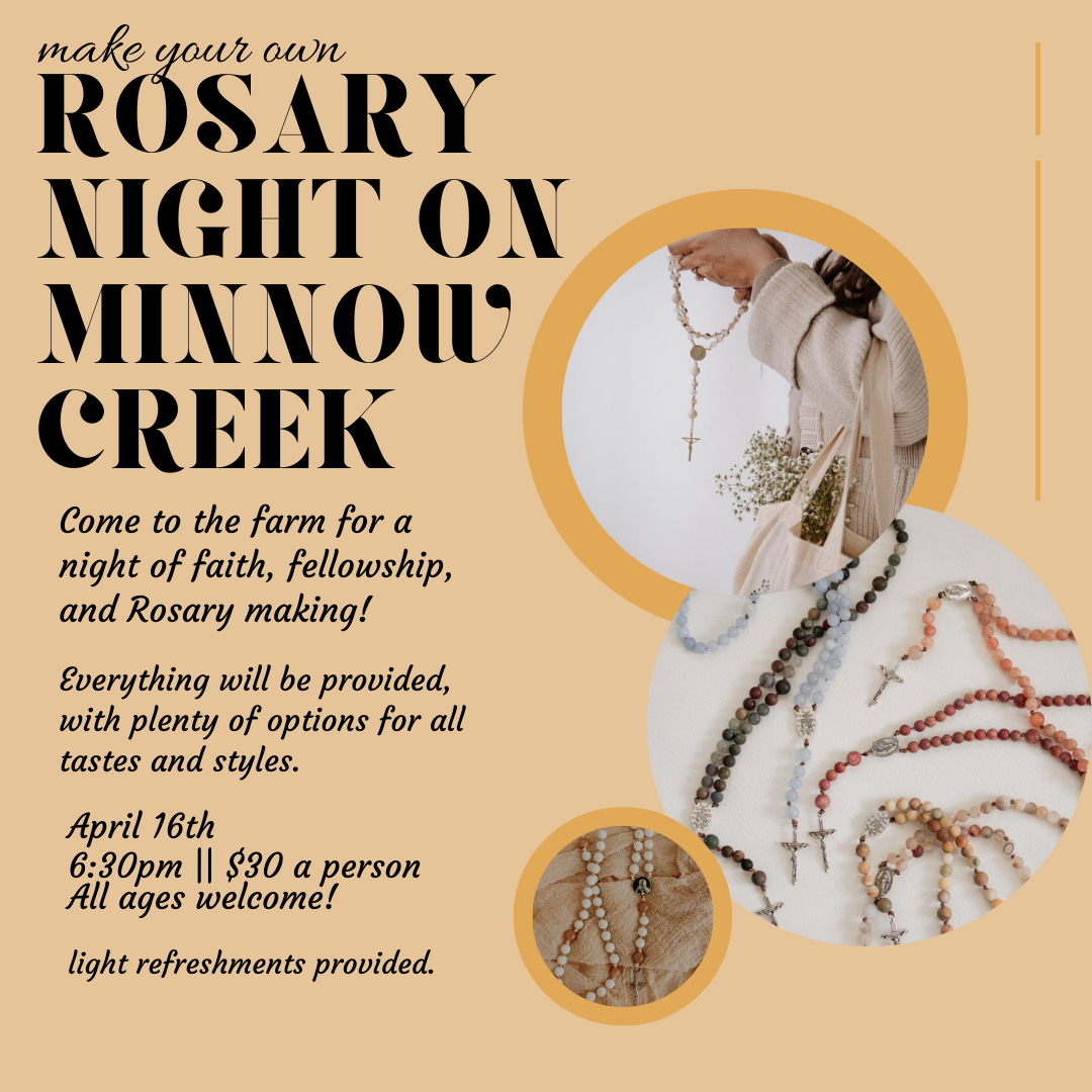 Rosary Making Night On Minnow Creek